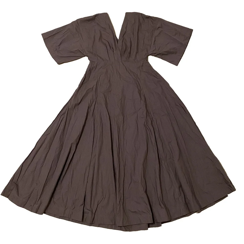 NWT Free People‎ Find Me Here Midi Dress Womens S Shaded Rock Brown Boho